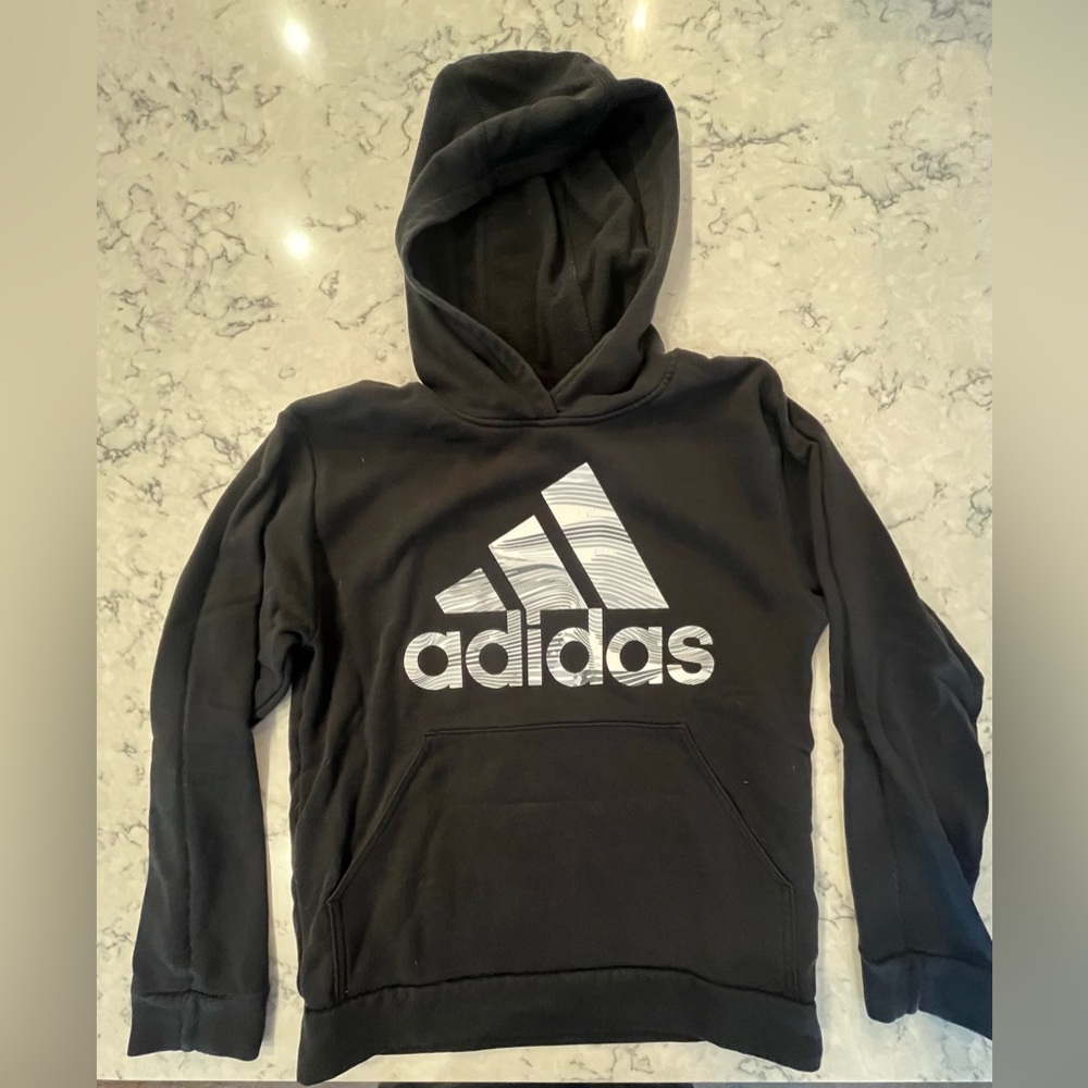 Boys L Adidas Black Hoodie